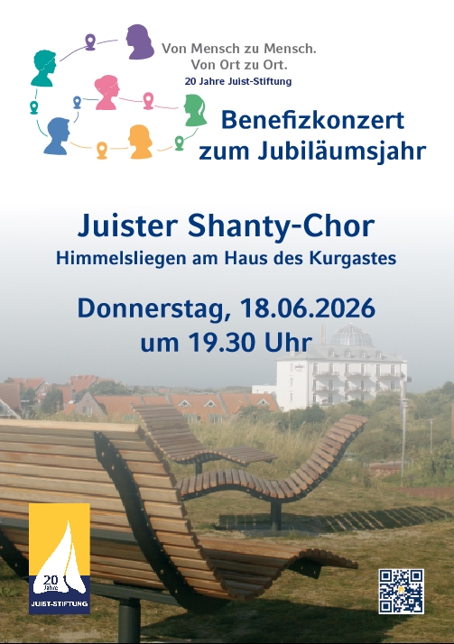 Plakat mit der Einladung zum Konzert am 18.6.26, 19:30, an den Himmelsliegen am Haus des Kurgastes